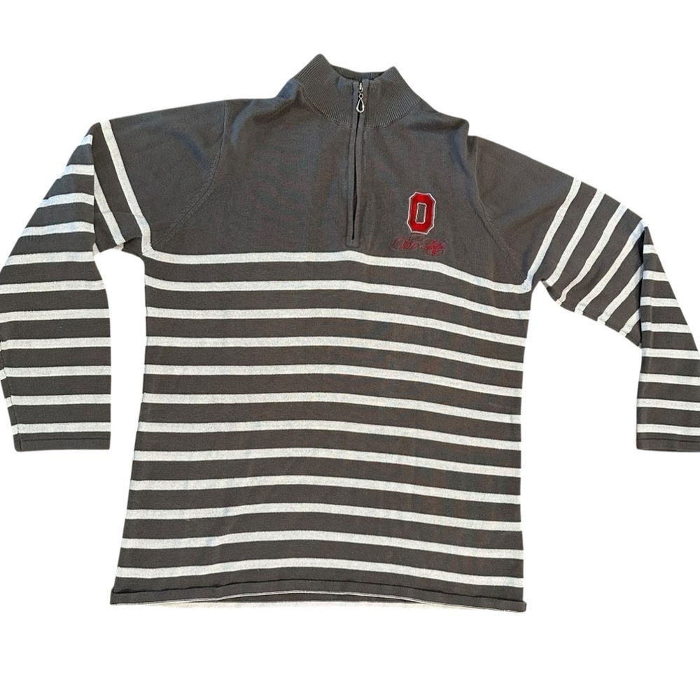 Women’s Gameday Couture Ohio State Buckeyes 1/4 Zip Sparkle Sweater Size XL